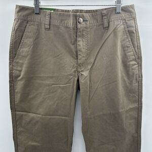 Toad & Co Mission Ridge Pants Mens 34X30 Brown Cotton Stretch Straight Leg NWT